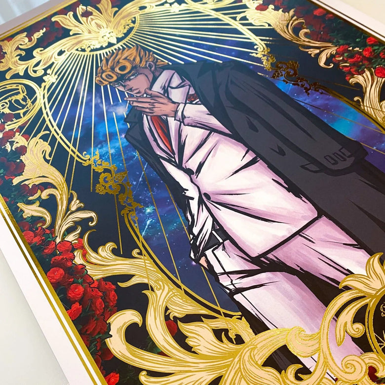 "Gang star" - Plaque métallique Gold 60x40cm