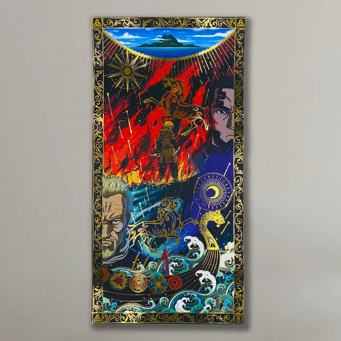 "father dies twice" - Plaque métallique Gold 80x40cm