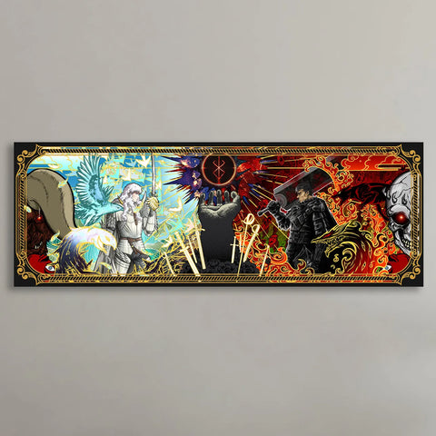 "Duel of the fates" - Plaque métallique Gold 113x42cm