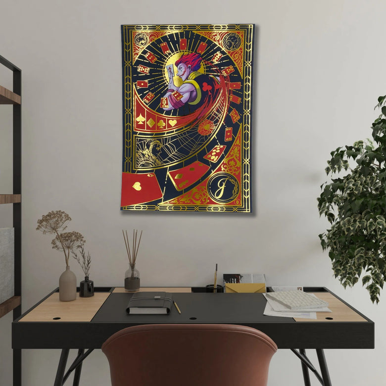 "Joker" - Plaque métallique Gold 60x40cm