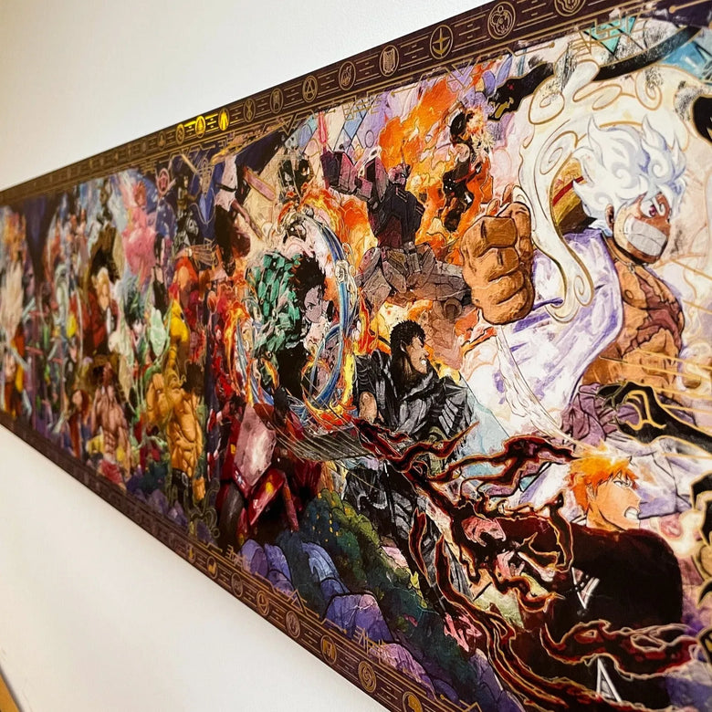 "Legacy" Plaque métallique Gold en 2 parties 29x168cm