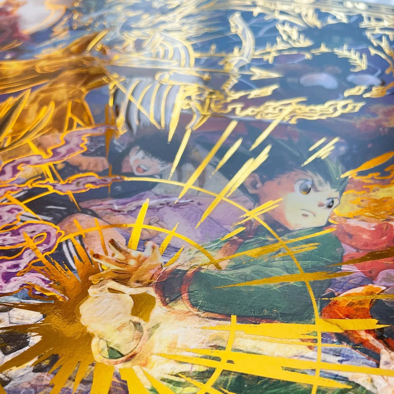"Legacy" Plaque métallique Gold en 2 parties 29x168cm
