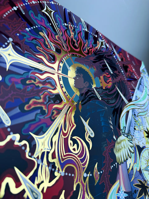 Poster "Eclipsed Souls" Gold+Vernis A3