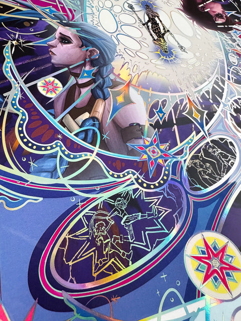 Poster "Glory" - Holographique+Vernis A3