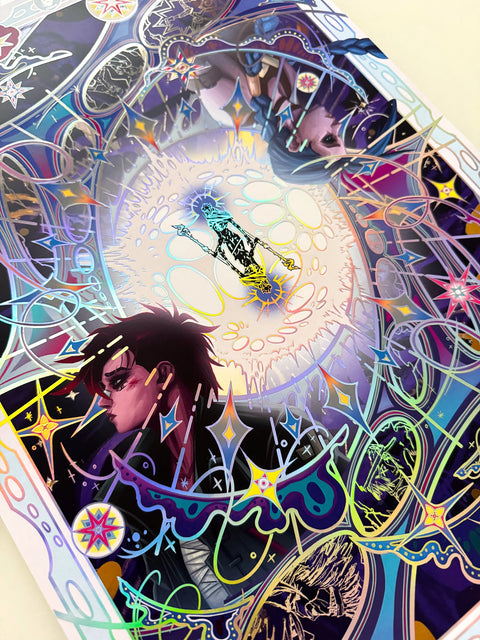 Poster "Glory" - Holographique+Vernis A3