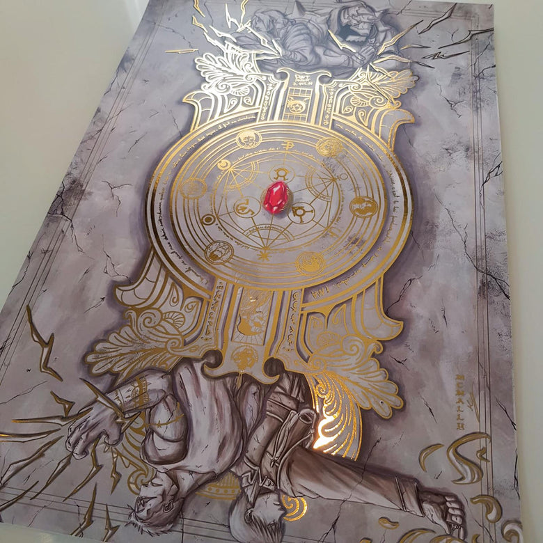 "The truth" - Plaque métallique Gold 60x40cm