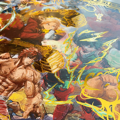 "Legacy" Plaque métallique Gold en 2 parties 29x168cm