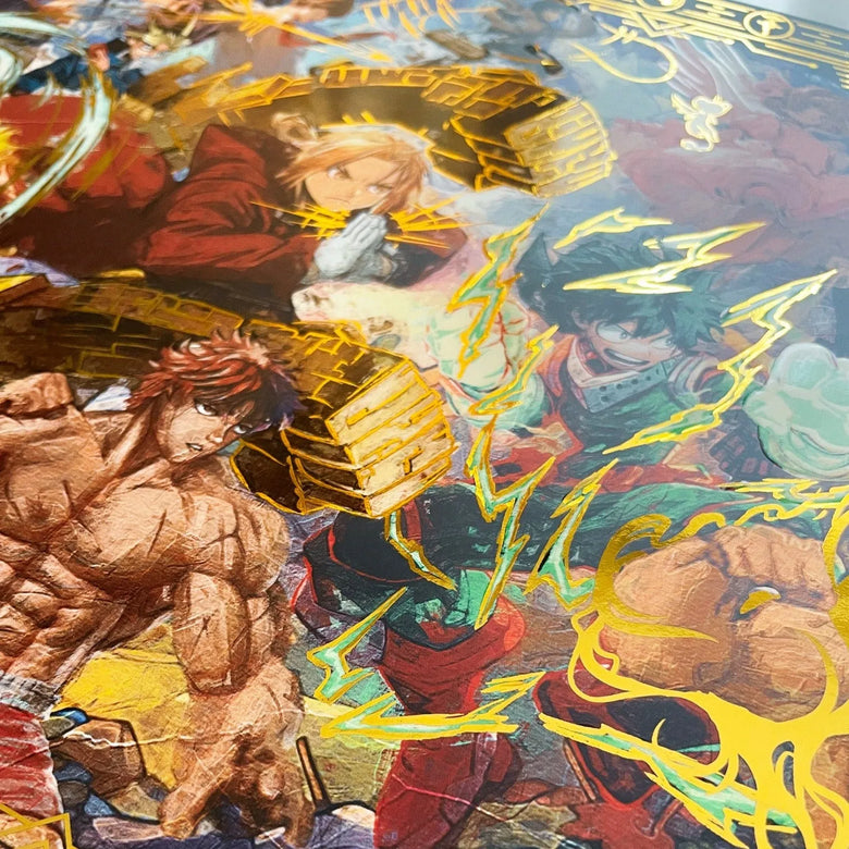 "Legacy" Plaque métallique Gold en 2 parties 29x168cm