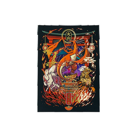 "Infinite fire" - Carte gold A6