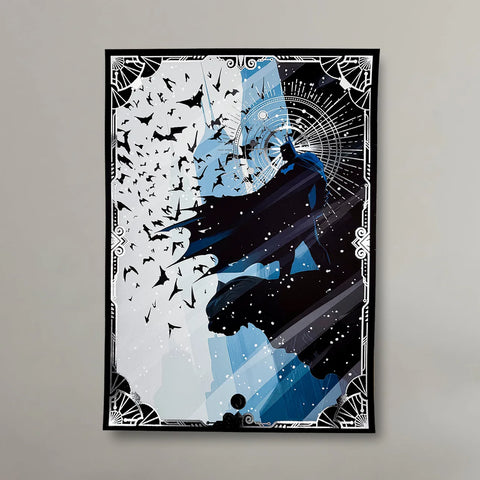 "Winter" - Plaque métallique Gold 60x40cm