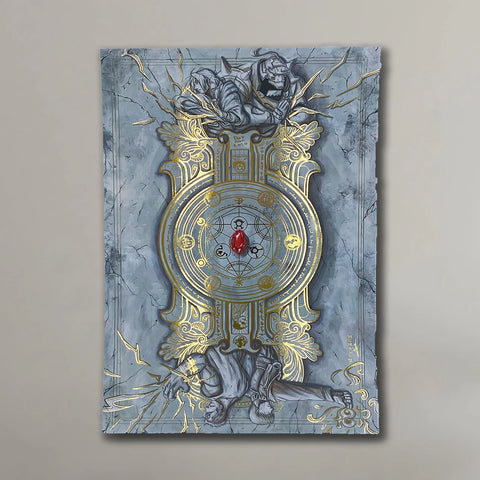 "The truth" - Plaque métallique Gold 60x40cm