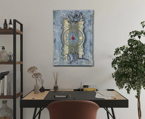 "The truth" - Plaque métallique Gold 60x40cm