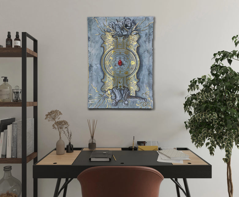 "The truth" - Plaque métallique Gold 60x40cm