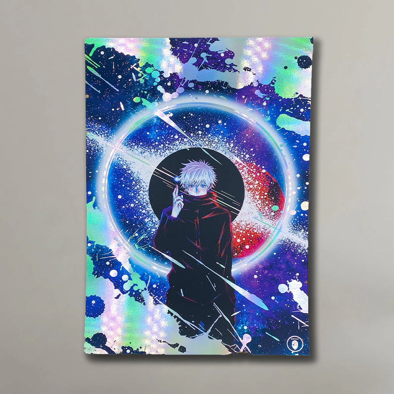 "Infinite Cosmos" - Plaque métallique Gold 60x40cm