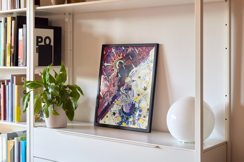 Poster "Eclipsed Souls" Gold+Vernis A3