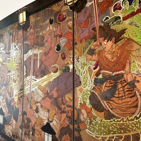 "Wukong Legend" - Plaque métallique Gold 25x105cm