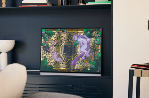 Poster Gold A3 "Lost temple"