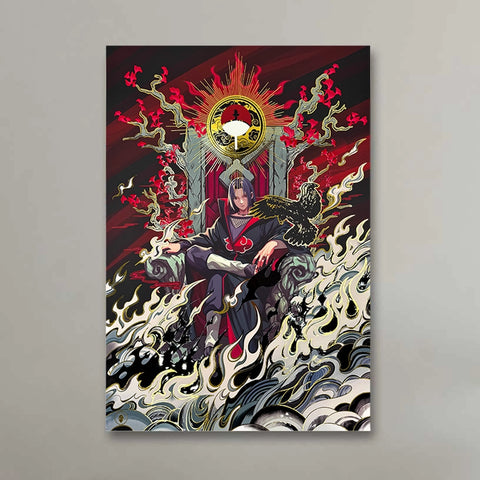 "Eternal Flames" - Plaque métallique Gold 60x40cm