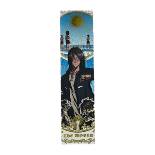 "The World" - Marque page gold 5x19cm