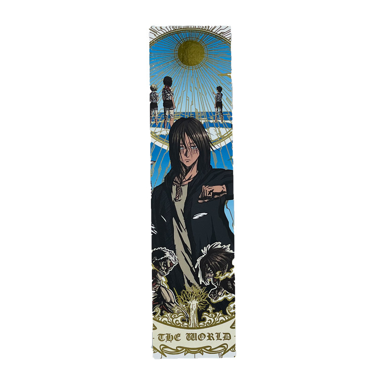 "The world" - Marque page gold 5x19cm