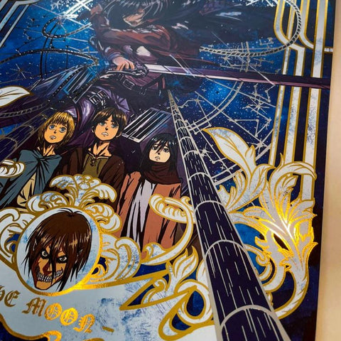 Poster Gold/Silver A3 "The moon"