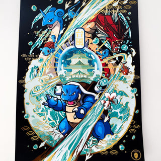 Poster Gold+Vernis A3 "Storm" et "Red Storm"
