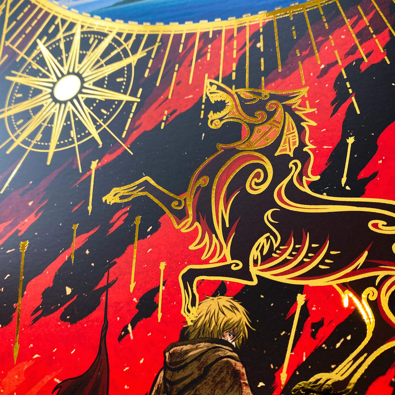 Poster Gold 44x22cm "Father dies twice"