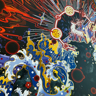Poster Gold A3 "Red Storm"