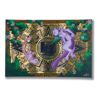 Poster Gold A3 "Lost temple"